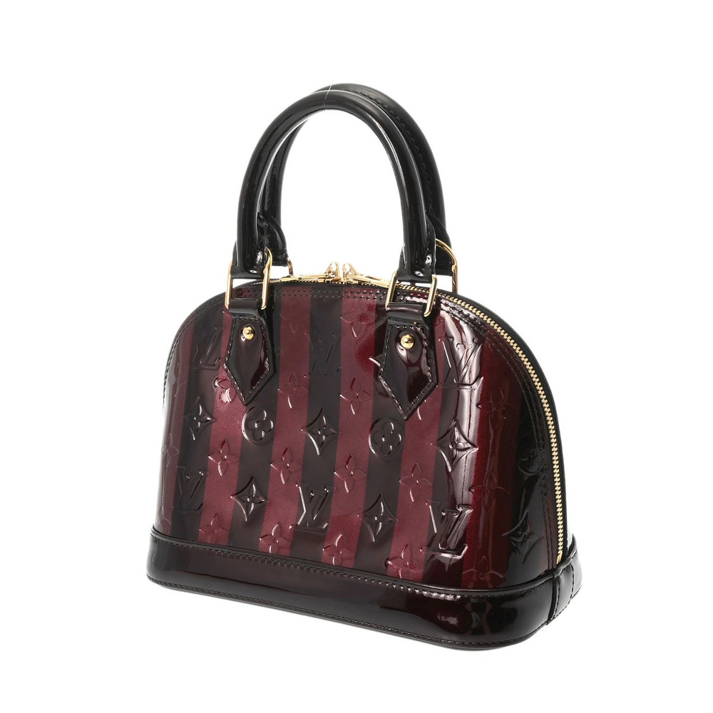 Louis Vuitton Handbag Rayures Amarante Vernis Purple Monogram Alma Purple